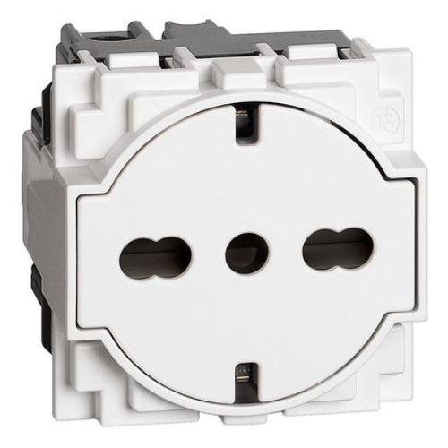 Priza Schuko KW4140A16F Living Now 2P+T 16A 2 module Alb - KW4140A16F - 8005543615218