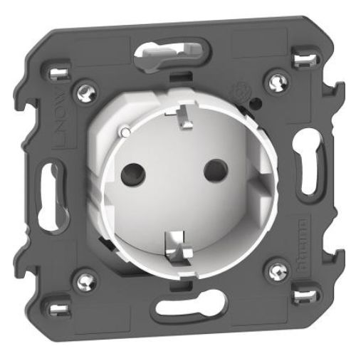 Priza Schuko KW4141AC Living Now fara tasta 2P+E 16A 2 module Alb - KW4141AC - 8005543652510