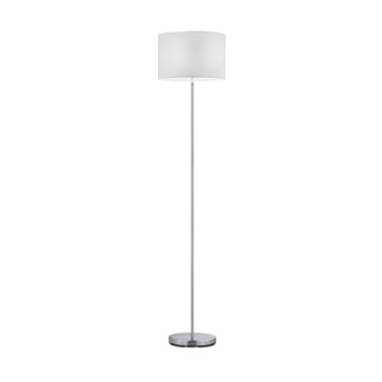 Lampadar 401100101 Hotel cu abajur textil alb dulie E27 si corp metalic 160cm inaltime - 401100101 - 4017807276121