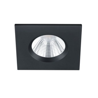 Spot incastrat 650610132 Zagros patrat 5.5W LED 345lm 3000K Negru mat IP65 - 650610132 - 4017807442595