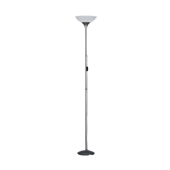 Lampadar Dezwo 1xMax. 100W E27, baza metalica titan, bajur plastic alb - R4302-87 - 4017807075472