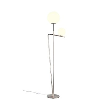 468900207 Lampadar Flaming 1xMax.40W E27 + 1xMax.10W G9 Nichel mat - 468900207