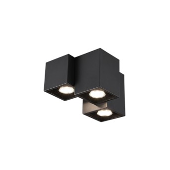 Plafoniera 604900332 Fernando 3 becuri Max.35W cu dulie GU10 Negru mat - 604900332 - 4017807454307 Plafoniera 604900332 Fernando 3 becuri Max.35W cu dulie GU10 Negru mat - 604900332 - 4017807454307