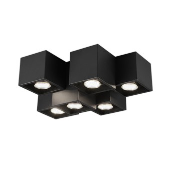 Plafoniera 604900632 Fernando 6 becuri Max.35W cu dulie GU10 negru mat - 604900632 - 4017807454369 Plafoniera 604900632 Fernando 6 becuri Max.35W cu dulie GU10 negru mat - 604900632 - 4017807454369