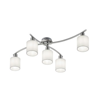 Plafoniera Garda 5 becuri Max.25W cu dulie E14 nichel mat - 605400501 - 4017807349214 Plafoniera Garda 5 becuri Max.25W cu dulie E14 nichel mat - 605400501 - 4017807349214