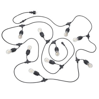 R74771132 Chain 10xMax.1W 80lm 3000K Negru mat IP44 - R74771132 - 4017807622720