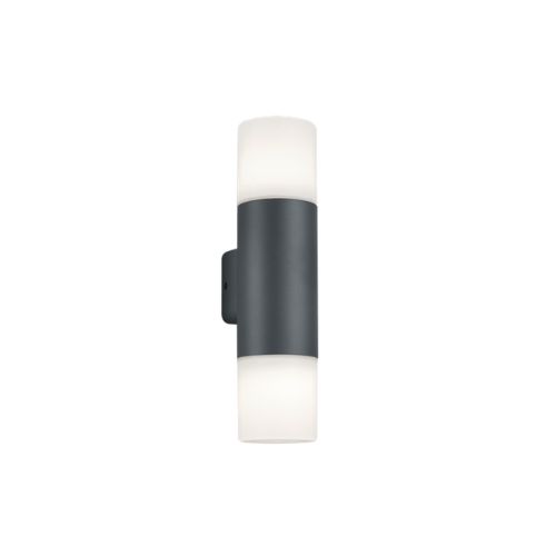 224060242 Aplica Hoosic 2xMax.28W E27 Antracit IP44 - 224060242 - 4017807434347