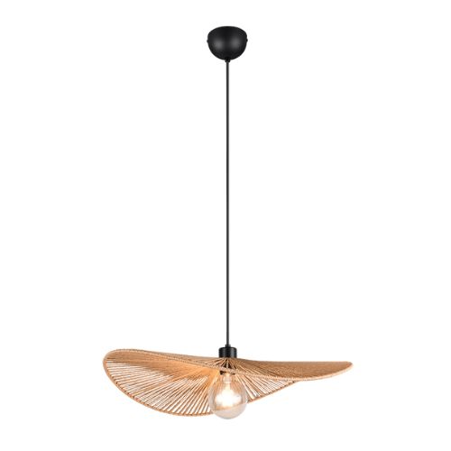 R36161026 Corp suspendat Laurine 1xMax.40W E27 58cm Negru/Maro - R36161026 - 4017807637625