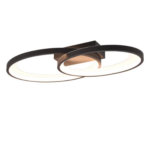 R64482134 Plafoniera Malaga 25W LED 2900lm 3000K Negru mat - R64482134 - 4017807576962
