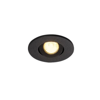 DWL 113970 New Tria 45 Mini rotund 3.64W LED 170lm 3000K 30DGR Negru - 113970 - 4024163150972