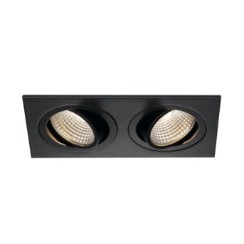 DWL 113920 New Tria 2DL patrat 14W LED 1250lm 3000K 38DGR Negru - 113920 - 4024163150583 DWL 113920 New Tria 2DL patrat 14W LED 1250lm 3000K 38DGR Negru - 113920 - 4024163150583