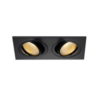 DWL 113890 New Tria 2DL patrat 14W LED 1160lm 2700K 38DGR Negru - 113890 - 4024163150576 DWL 113890 New Tria 2DL patrat 14W LED 1160lm 2700K 38DGR Negru - 113890 - 4024163150576