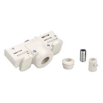 1001542 Eutrac Adaptor pentru sina cu accesorii de montaj Alb - 1001542 - 4024163200257