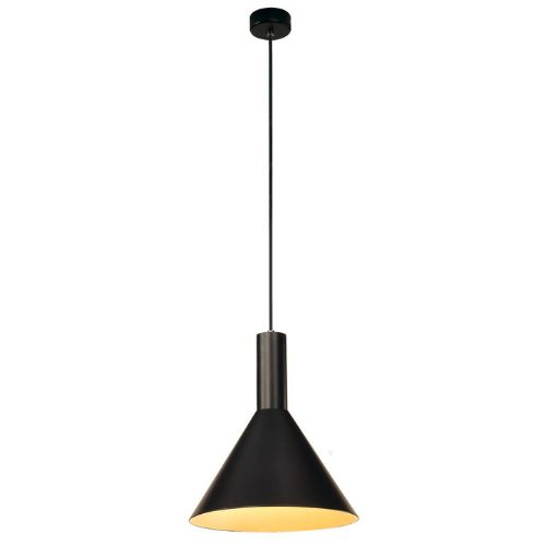 Corp de iluminat suspendat, cu dulie E27 , max.23W, diametru 27.5cm , lungime suspensie 200cm, negru - 1002949 - 4024163231435