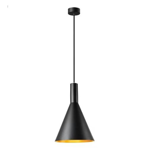 Corp de iluminat suspendat, cu dulie E27 , max. 23W , diametru 28cm , lungime suspensie 200cm, negru - 1002950 - 4024163231442