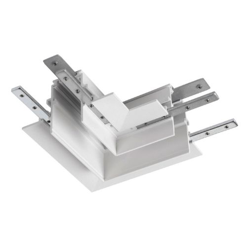 1006588 Conector mecanic L pentru sina 48V DALI Alb - 1006588 - 4024163271585