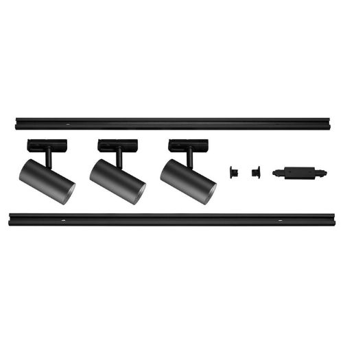 Kit 100767 3 spoturi Noblo 19W LED 2250lm 2700K 2 x Sina 1m cu accesorii Negru - 1007673 - 4024163288040