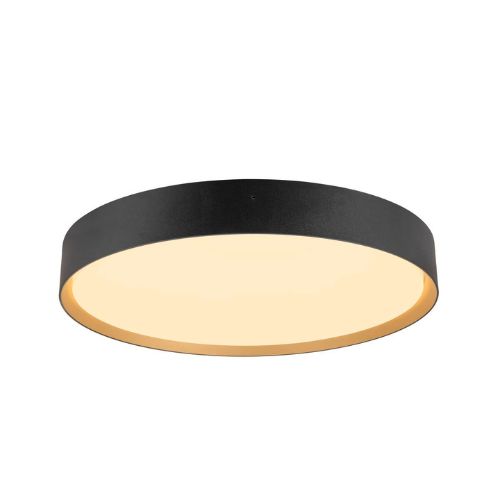 1008584 Plafoniera Decona 23W LED 2170lm 2700-3000K Negru-Auriu IP44 - 1008584 - 4024163298155
