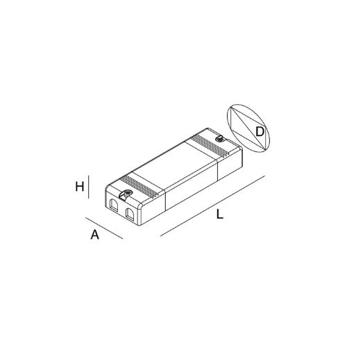 101301.99 Transformator LED 45W 24V IP20 - 101301.99