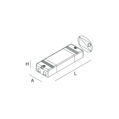105147.99 Halos Alimentator 105.7W IP20 - 105147.99
