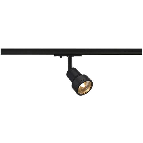 Spot pentru montaj pe sina 143390 Puri 1x Max 50W GU10 Negru cu adaptor - 143390 - 4024163144698