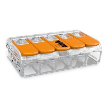 Conector Wago transparent 5x0.02-4mm maxim 32A - 221-415 - 4055143234658 Conector Wago transparent 5x0.02-4mm maxim 32A - 221-415 - 4055143234658