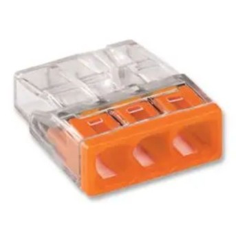 Conector Wago transparent 3x0.5-2.5mm fir plin maxim 24A - 2273-203 Conector Wago transparent 3x0.5-2.5mm fir plin maxim 24A - 2273-203