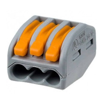 222-413 Clema legatura Wago 3x0.08-2.5mm litat max. 32A - 222-413 222-413 Clema legatura Wago 3x0.08-2.5mm litat max. 32A - 222-413
