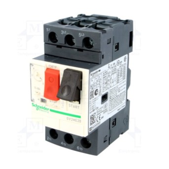 GV2ME20 Intrerupator automat 3P pentru motor cu reglaj 13 - 18A - GV2ME20 - 3389110343199