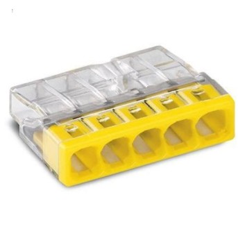 Conector Wago transparent 5x0.5-2.5mm fir plin maxim 24A - 2273-205 Conector Wago transparent 5x0.5-2.5mm fir plin maxim 24A - 2273-205