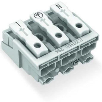 294-5013 Conector Wago pentru iluminat cu retinere 3P 2.5mm maxim 24A Alb - 294-5013 294-5013 Conector Wago pentru iluminat cu retinere 3P 2.5mm maxim 24A Alb - 294-5013